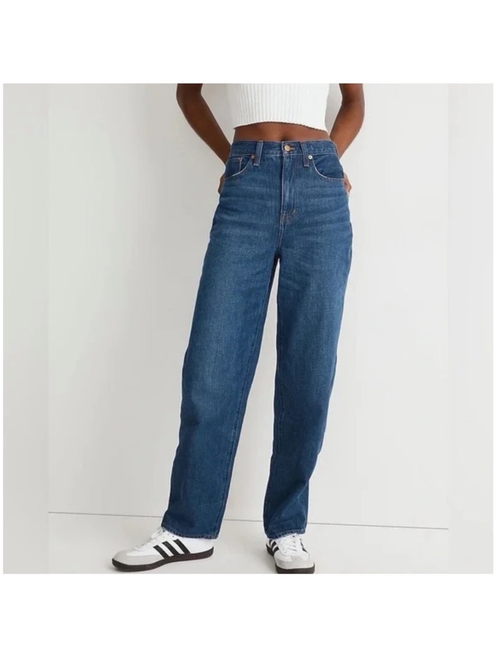 Madewell High-Rise Straight Leg Jeans | Size 27 | Medium Wash Denim